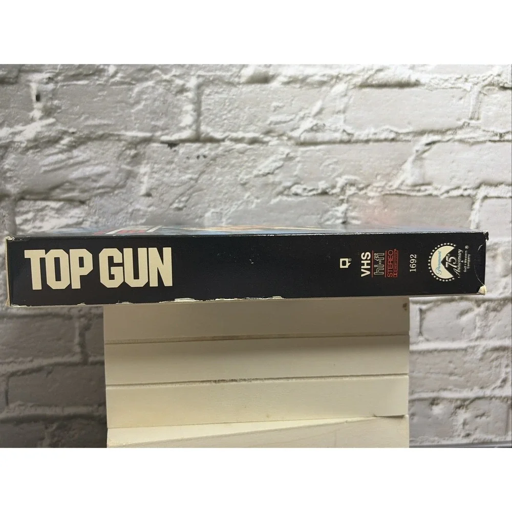Top Gun VHS 1987 Paramount 75th Anniversary Tom Cruise Action Movie 1692